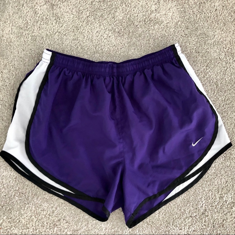Purple Nike shorts